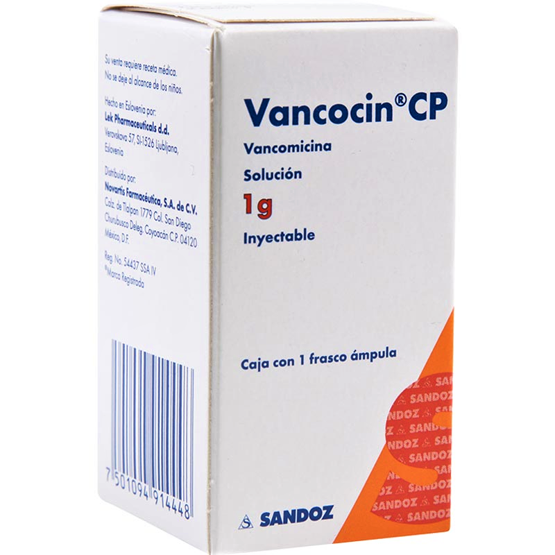 VANCOCIN subst sèche 1 g i.v. flac