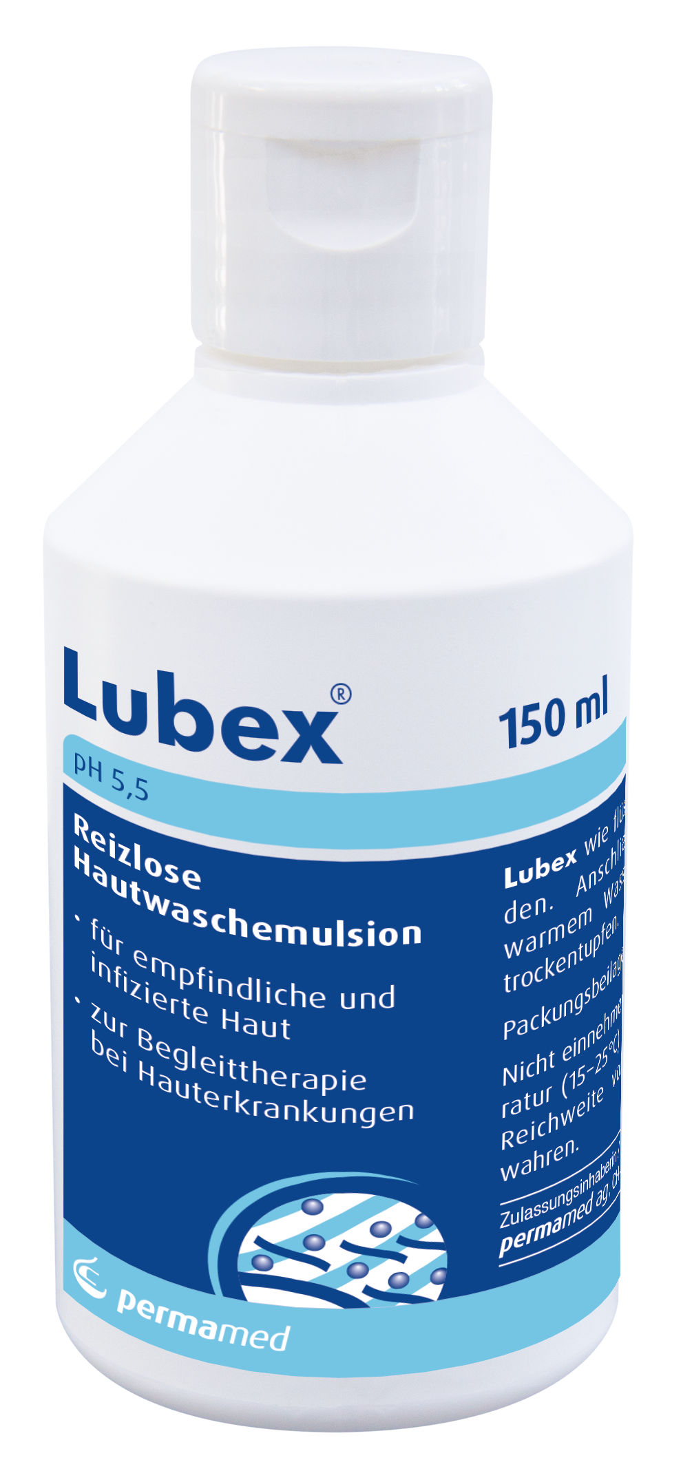 LUBEX émulsion lavante pH 5.5 fl 150 ml