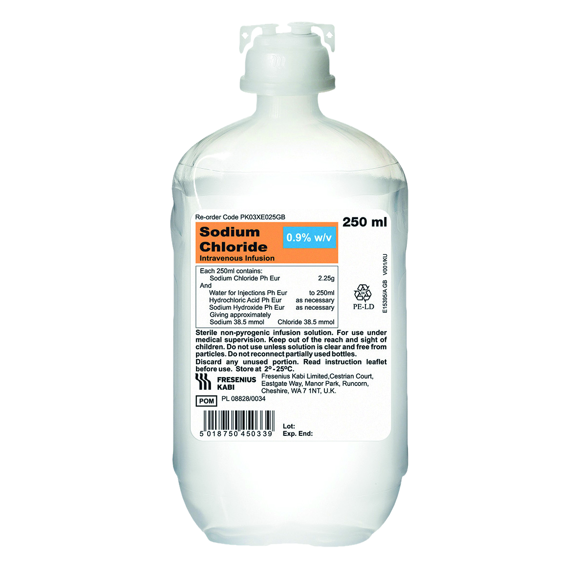 NACL Fresenius 0.9 % 250ml KabiPac 20 pce