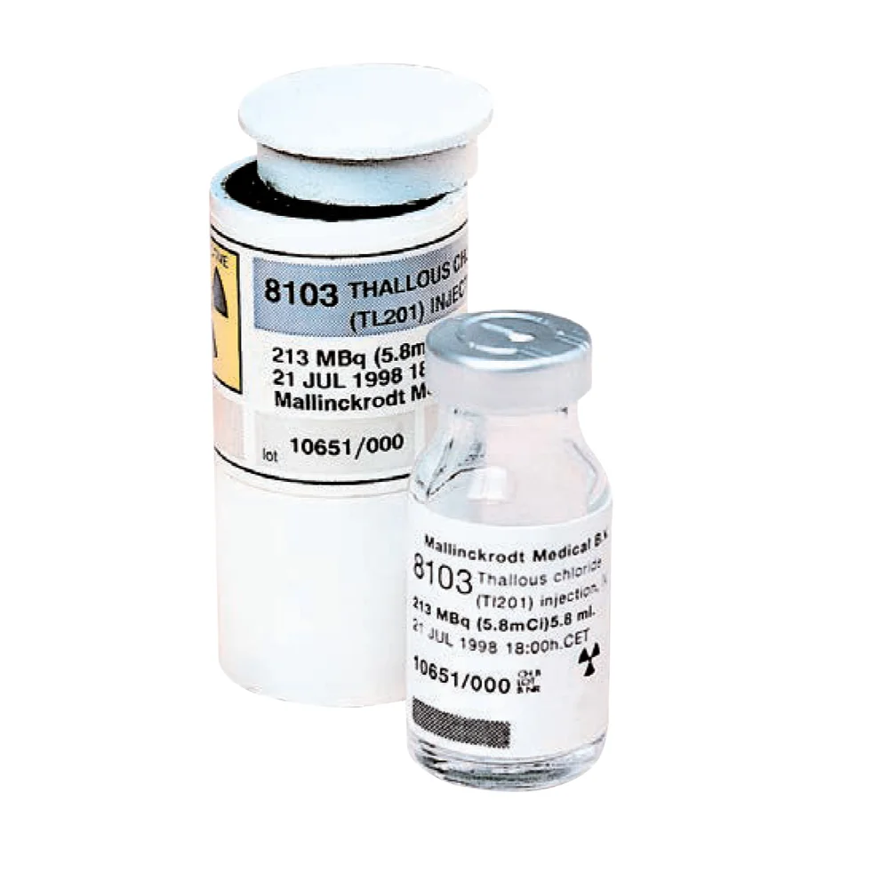 Thallous chloride TI-201 Curium, sol inj 370 MBq , fl 1 pce