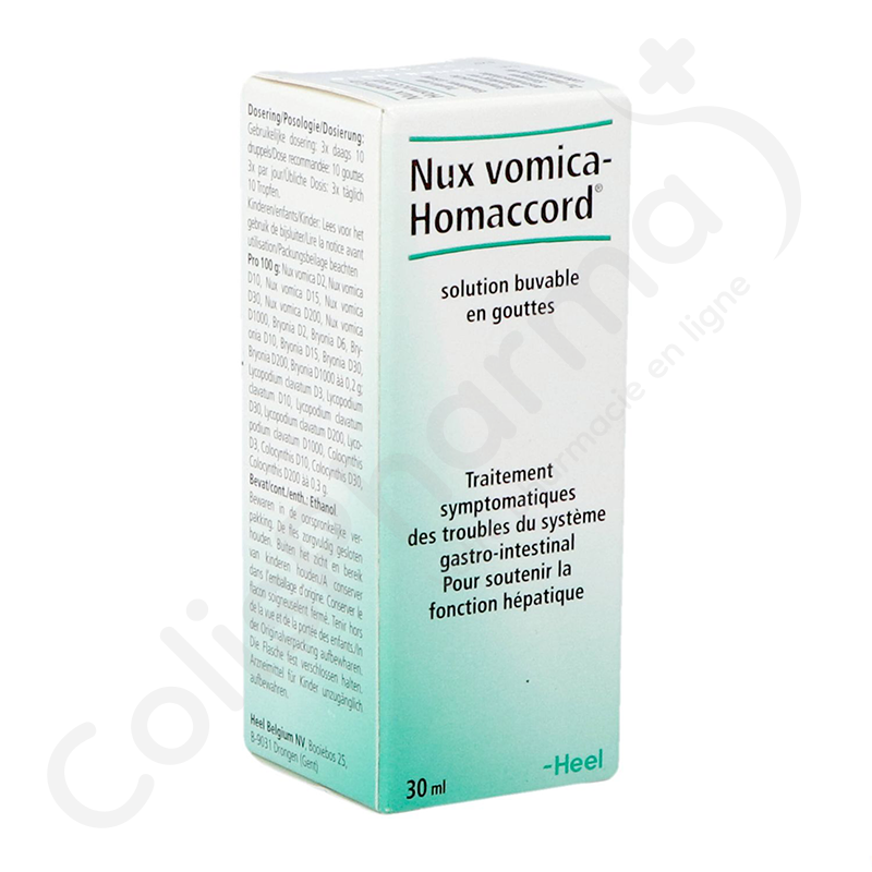 HOMACCORD nux vomica gouttes fl 30 ml