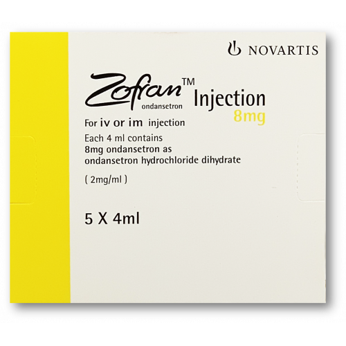 ZOFRAN conc perf 8 mg/4ml 5 amp 4 ml