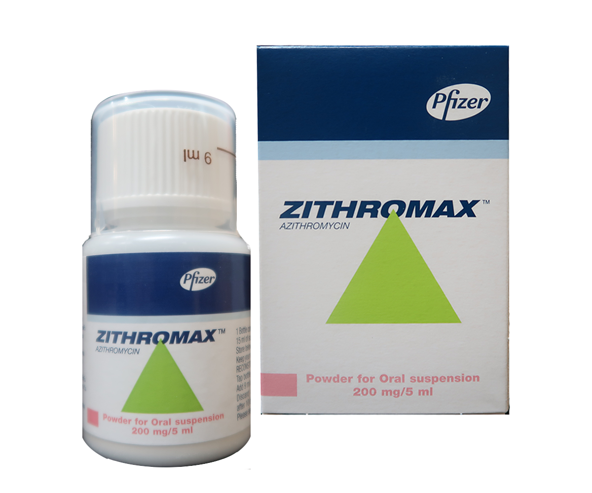 ZITHROMAX pdr 200 mg/5ml pour susp fl 15 ml