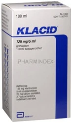 KLACIPED gran 125 mg/5ml p susp fl 100 ml