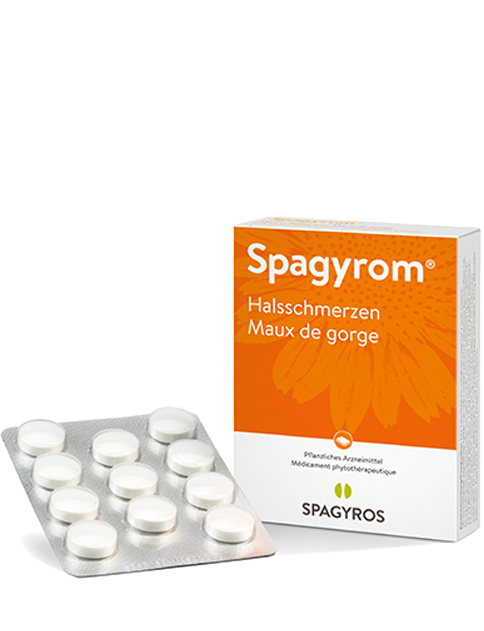 SPAGYROM Maux de gorge cpr sucer 22 pce