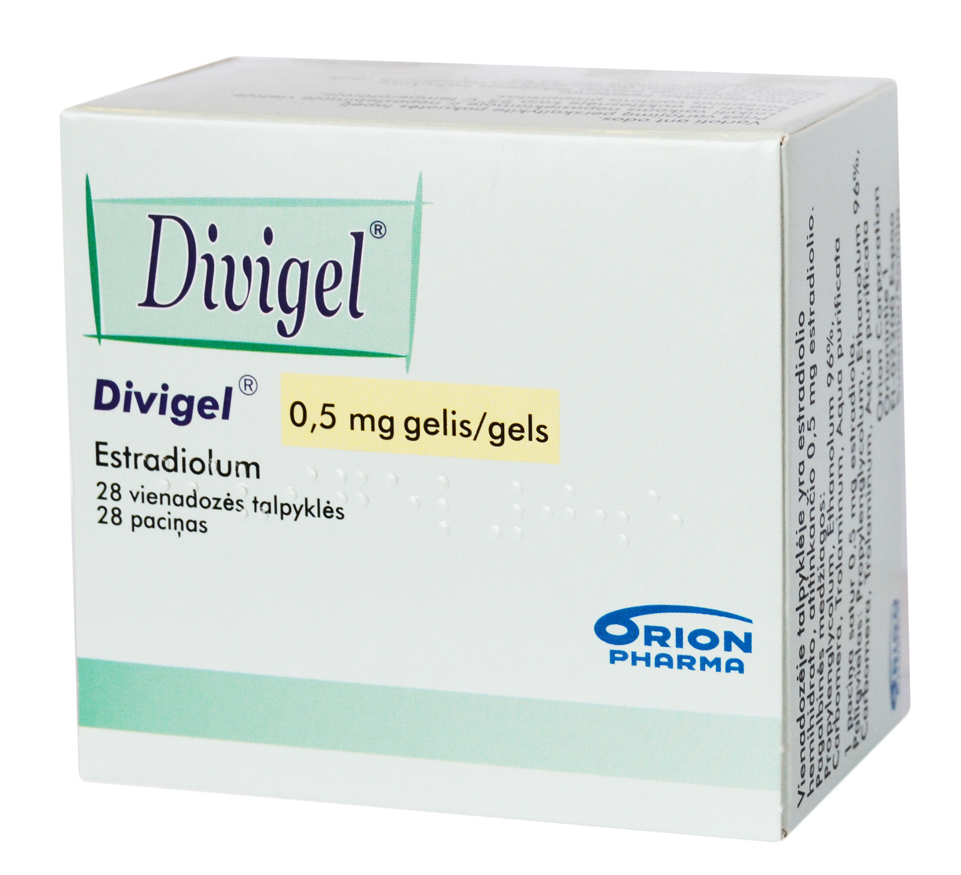DIVIGEL gel 0.5 mg/0.5g av pompe dosage 84 dos
