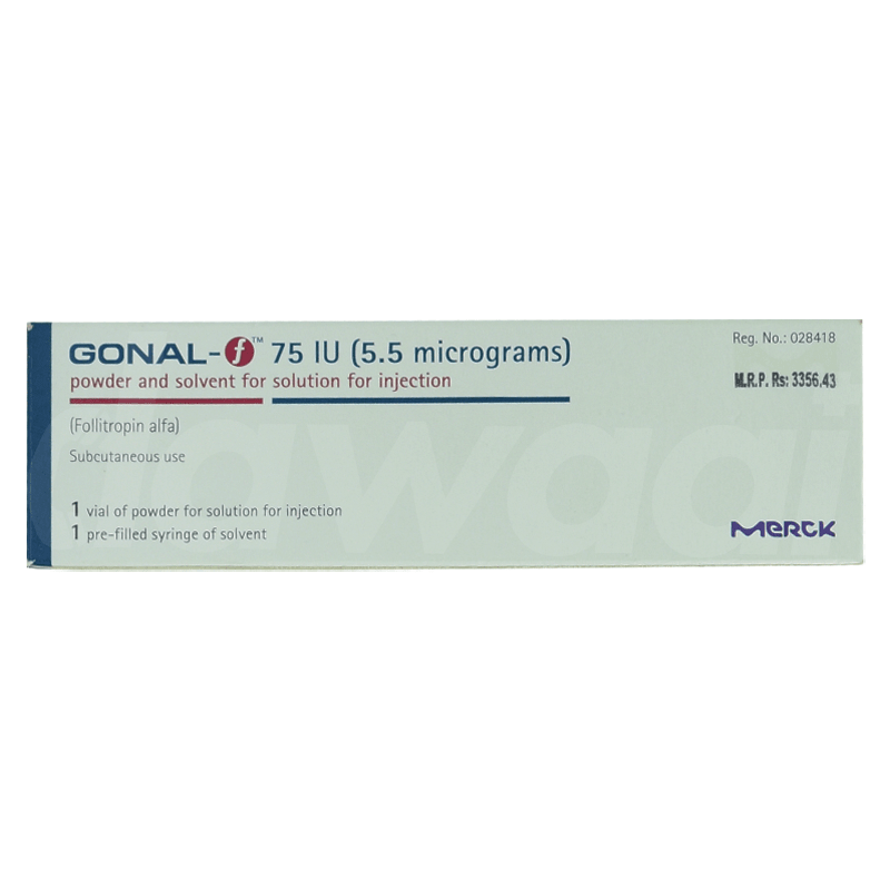 GONAL-F subst sèche 75 UI (5.5 mcg) kit inj