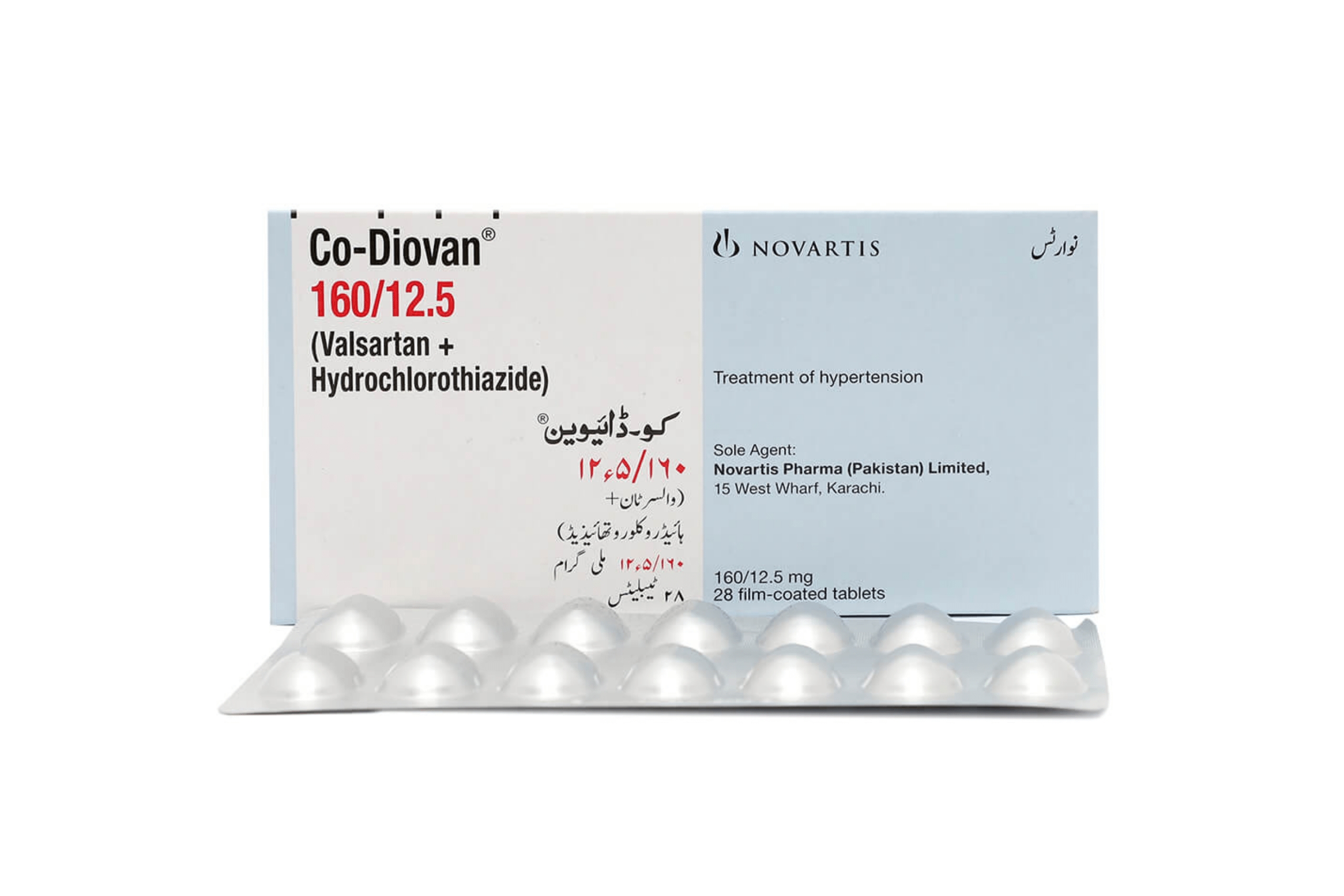 CO-DIOVAN cpr pell 160/12.5 mg 28 pce