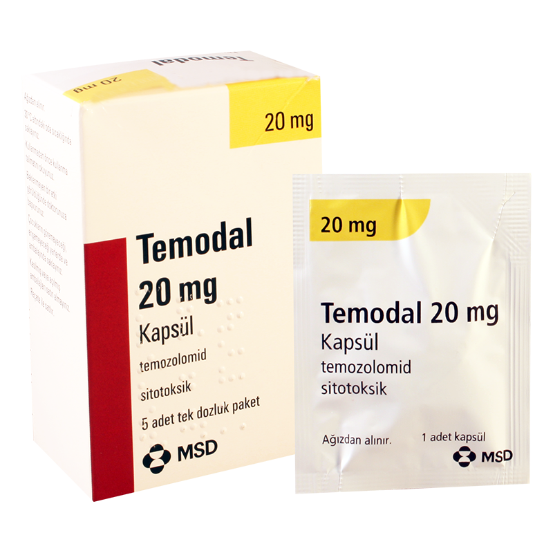 TEMODAL caps 20 mg sach 5 pce