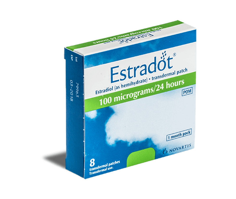 ESTRADOT patch mat 100 mcg/24h 8 pce