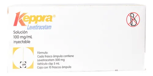 KEPPRA conc perf 500 mg/5ml 10 flac 5 ml