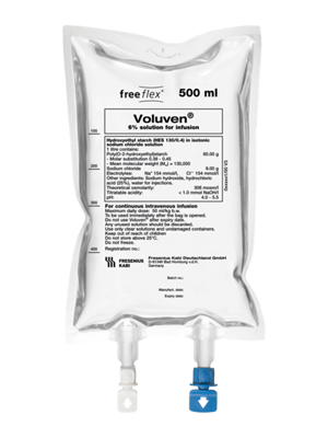 VOLUVEN balanced sol perf 6 % 500ml freefl 20 pce