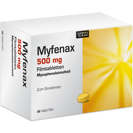 MYFENAX cpr pell 500 mg 3 x 50 pce