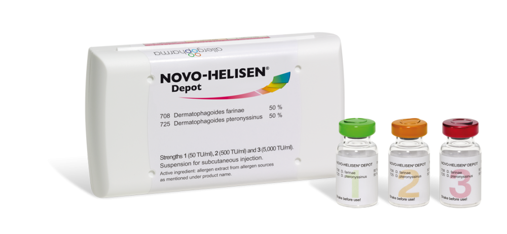 Novo-Helisen Depot D. farinae/D. pteronyssinus Stärke 3, Injektionssuspension