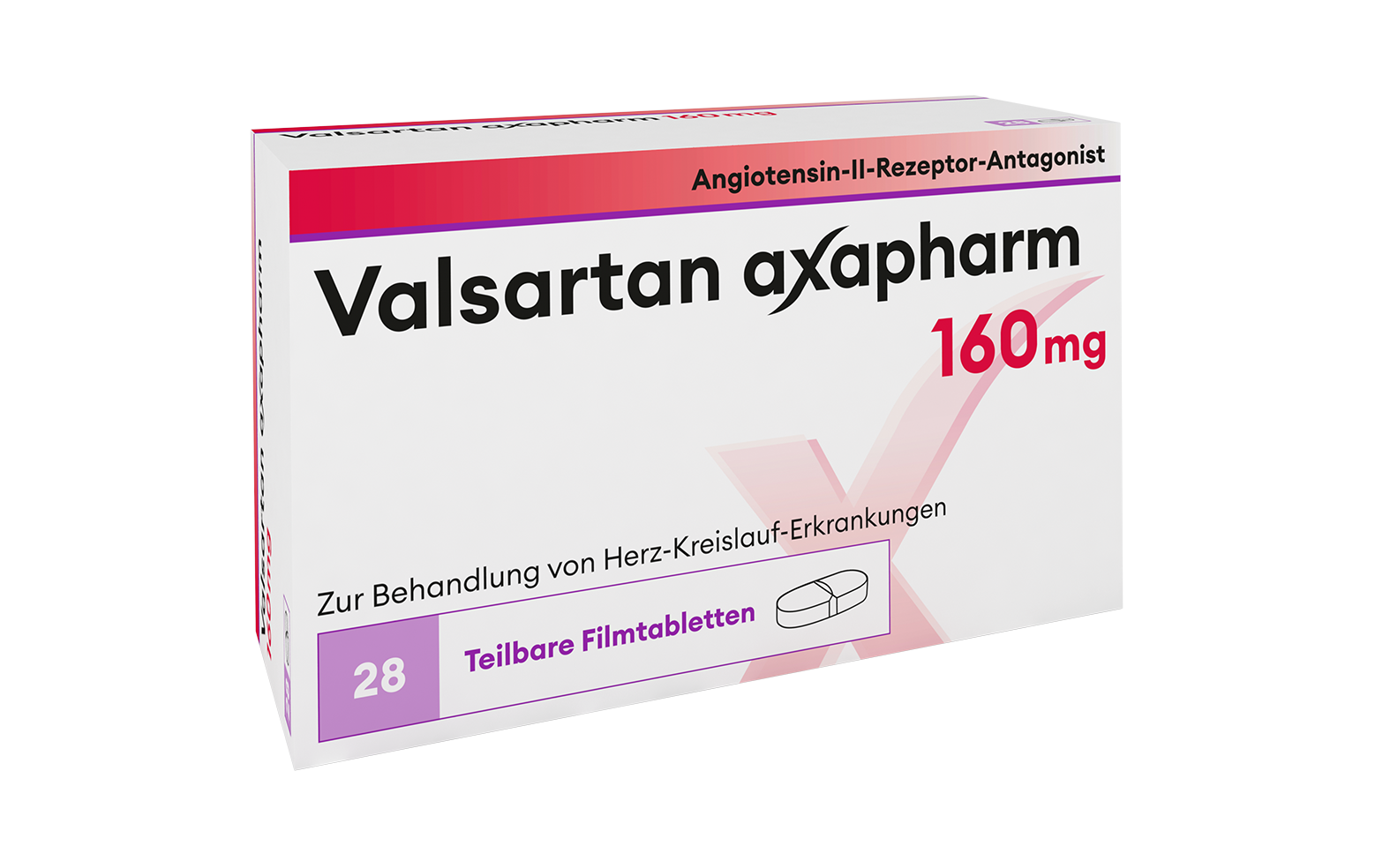 Valsartan HCT axapharm 160/12.5 mg, Filmtabletten