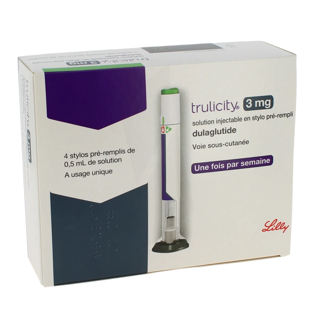 Trulicity 3.0 mg, solution injectable stylo pré-remplie à usage unique