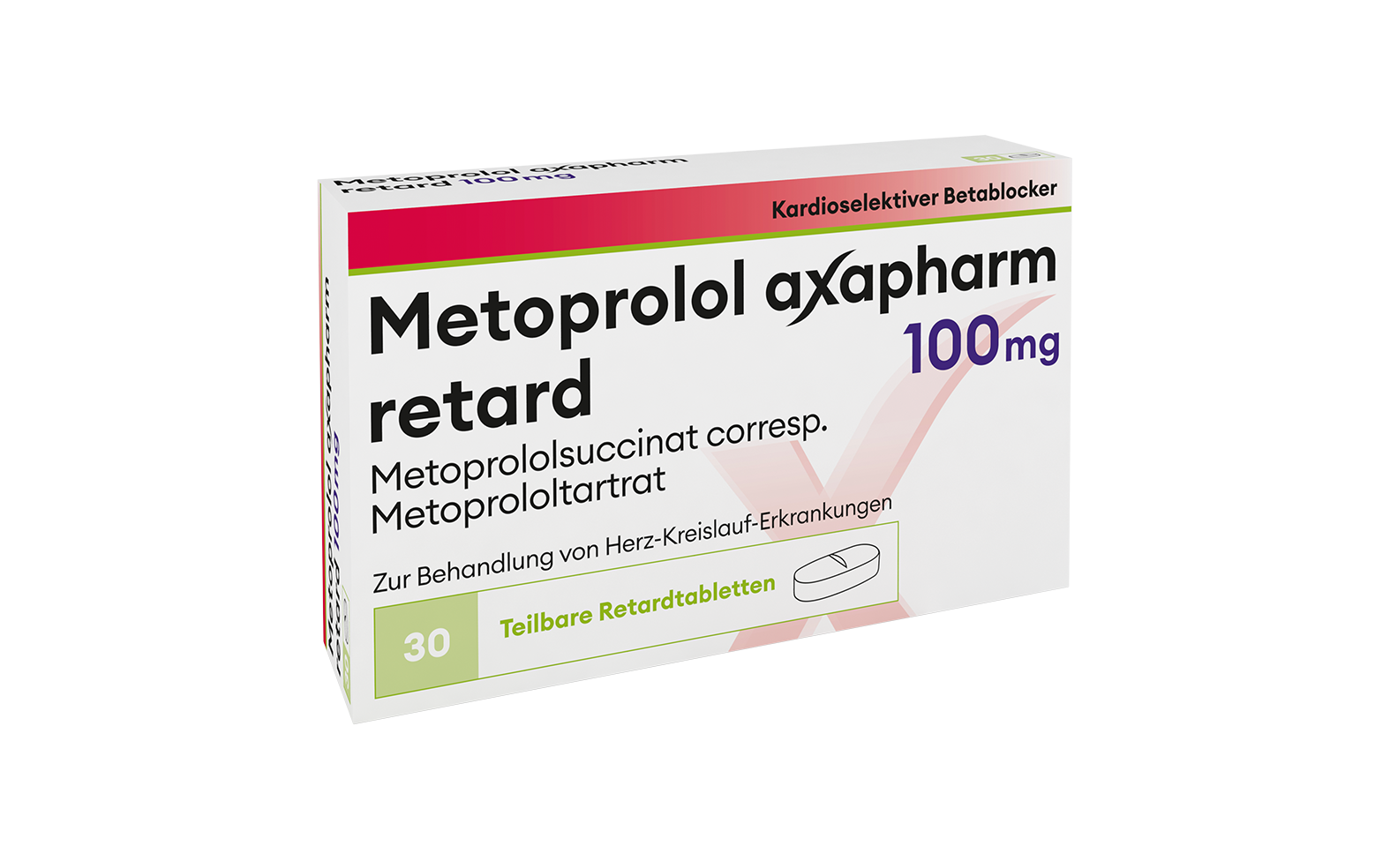 Metoprolol Axapharm retard 100 mg, Retardtabletten