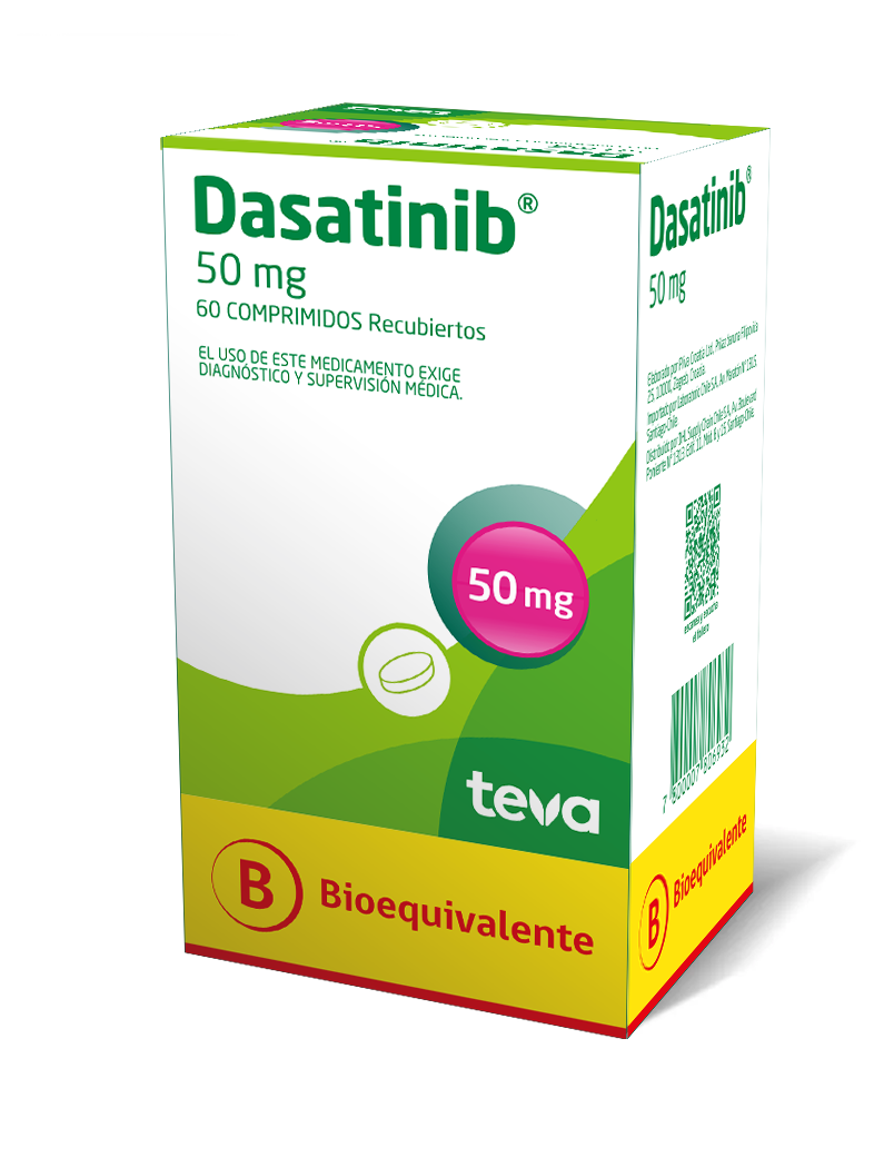 Dasatinib-Teva 50 mg, Filmtabletten