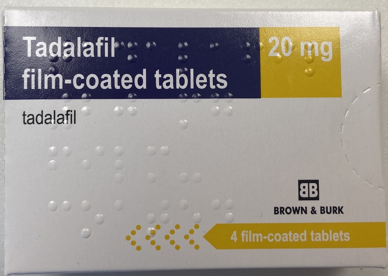 Tadalafil Menarini 20 mg, Filmtabletten