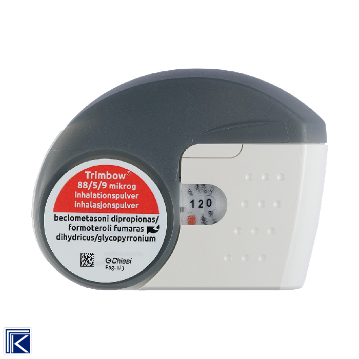 Trimbow 87/5/9 mcg, solution pour inhalation en flacon pressurisé