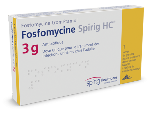 FOSFOMYCINE Spirig HC gran 3 g sach