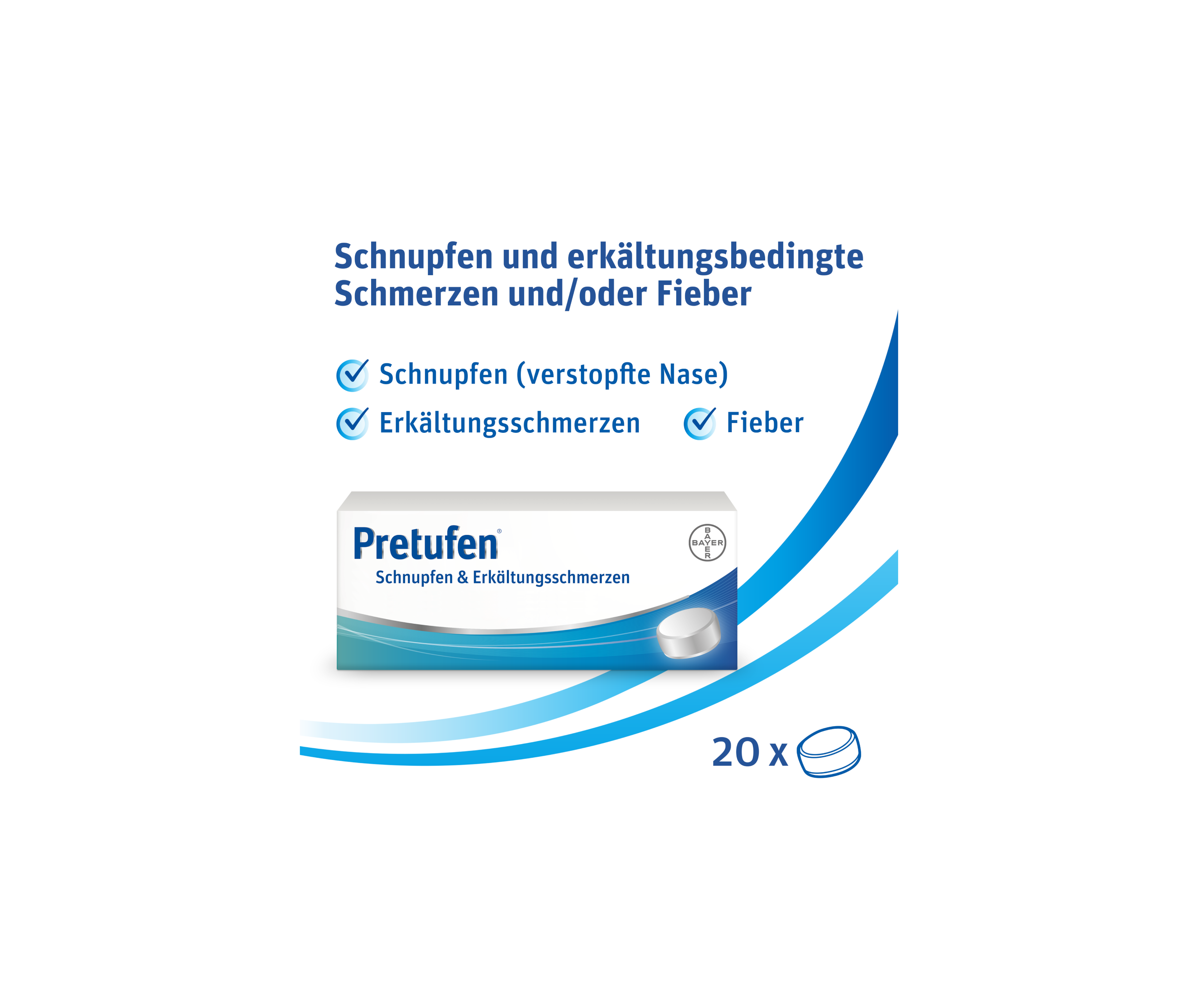 Pretufen Schnupfen und Erkältungsschmerzen 200 mg/30 mg, Filmtabletten