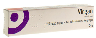 Virgan 1.5 mg/g, gel ophtalmique