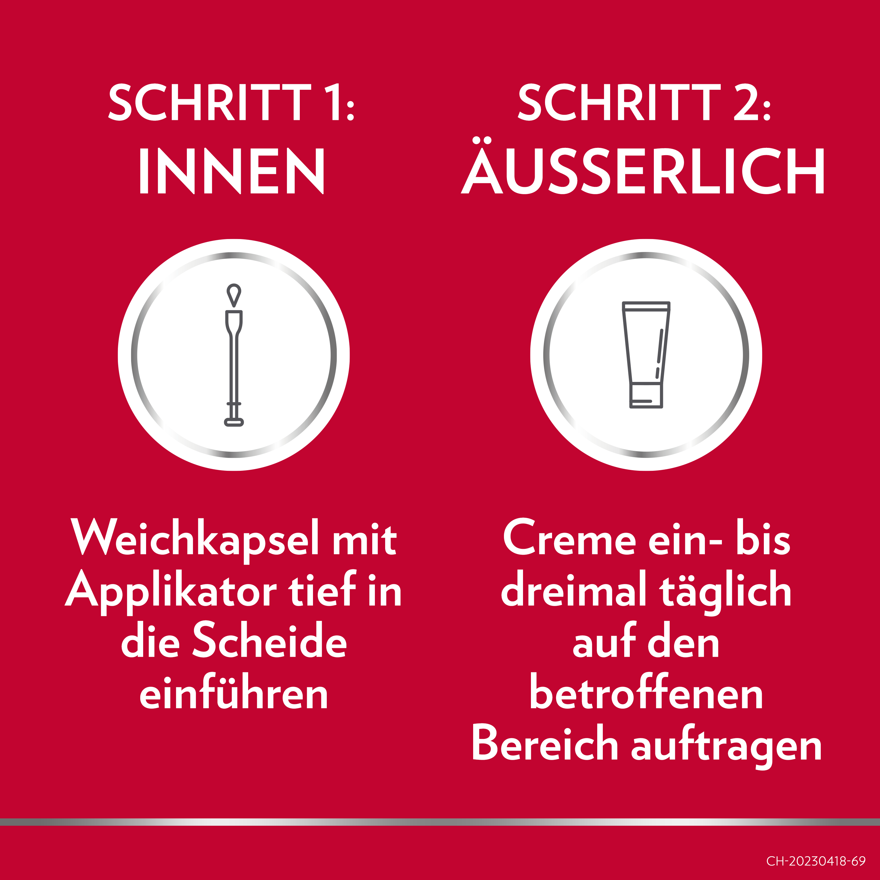 Gyno-Canesten, Kombi FORTE, 500 mg und 20 g 1%