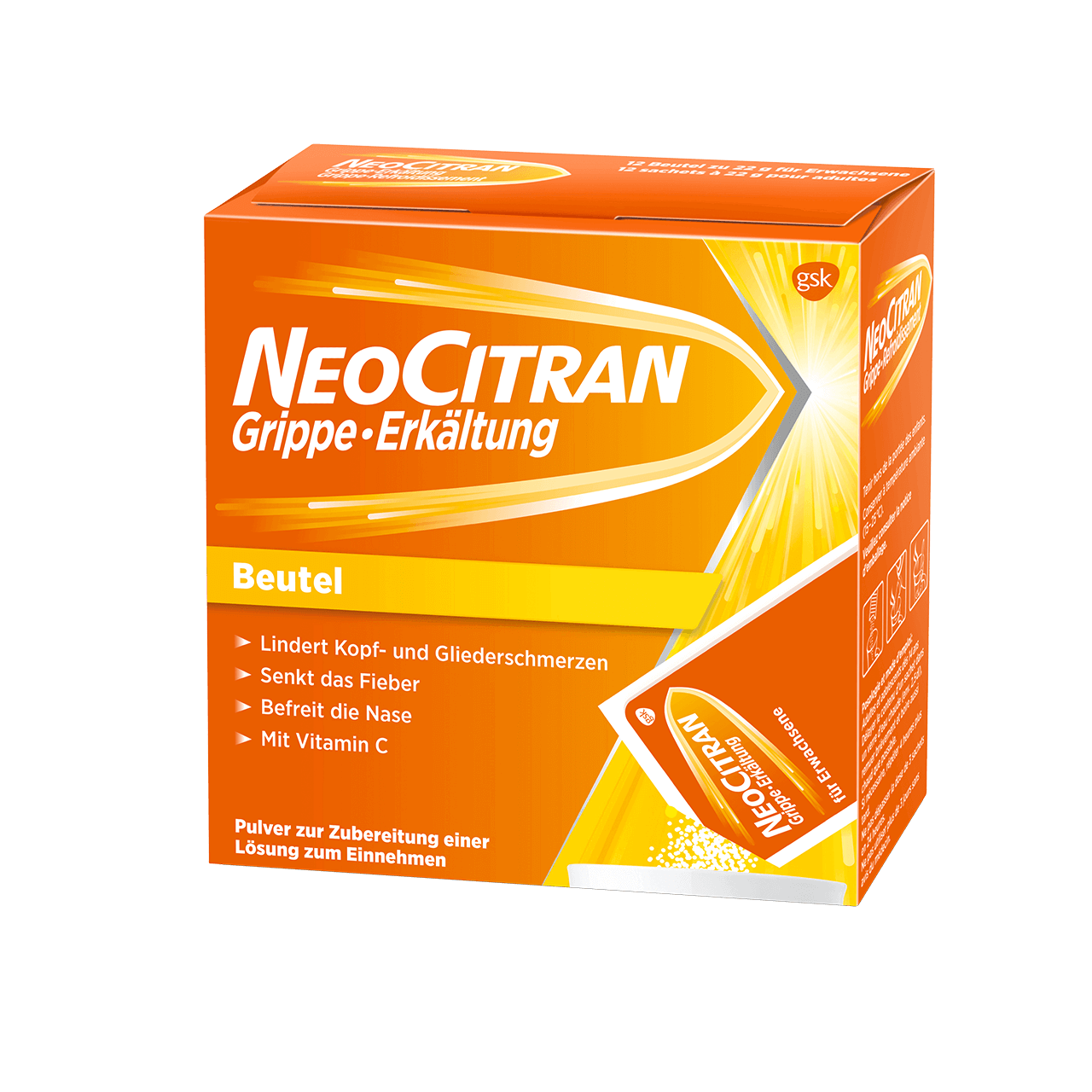 NeoCitran Grippe Erkältung FORTE, Pulver zur Herstellung einer Lösung zum Einnehmen