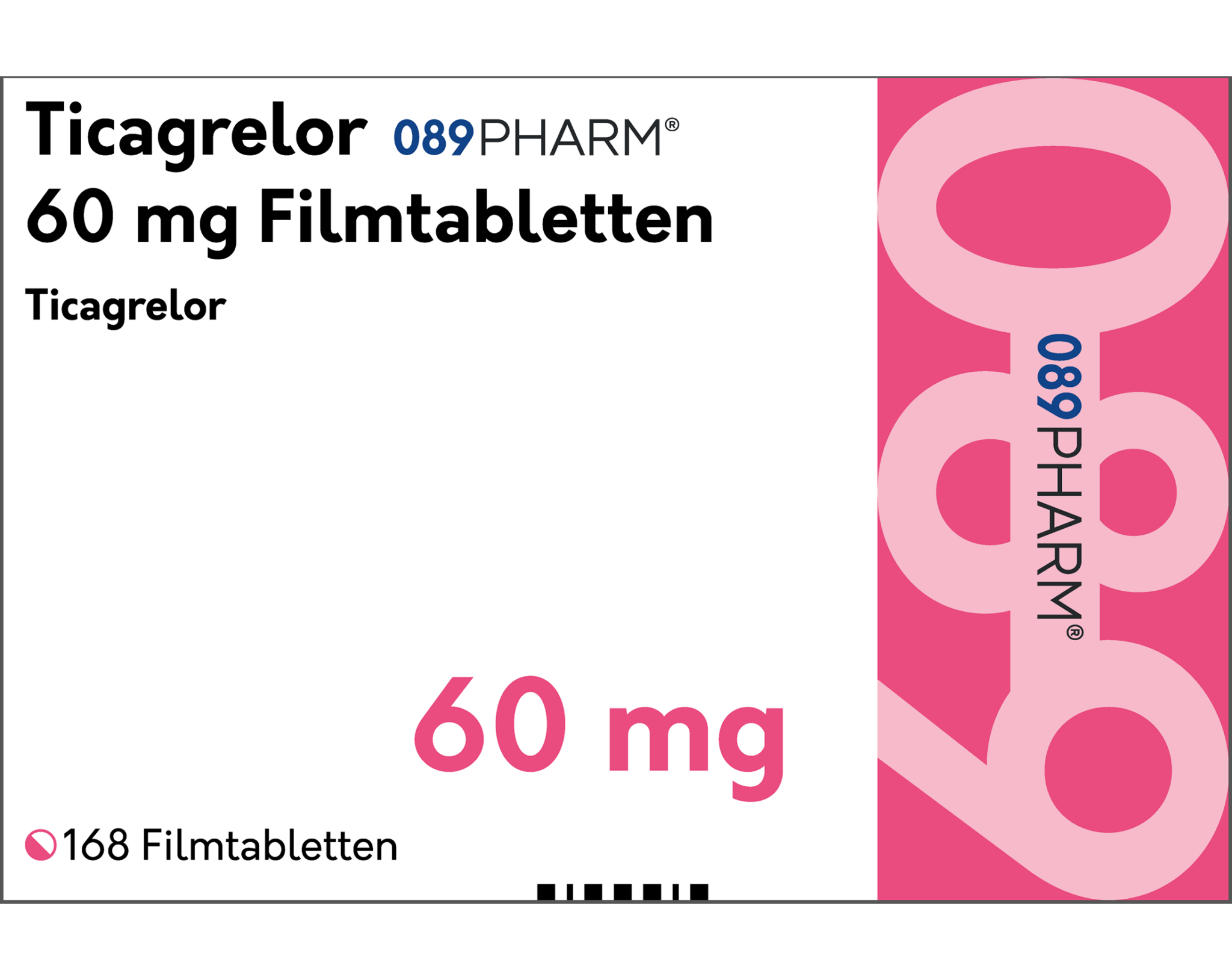 Ticagrelor Spirig HC 60 mg, Filmtabletten