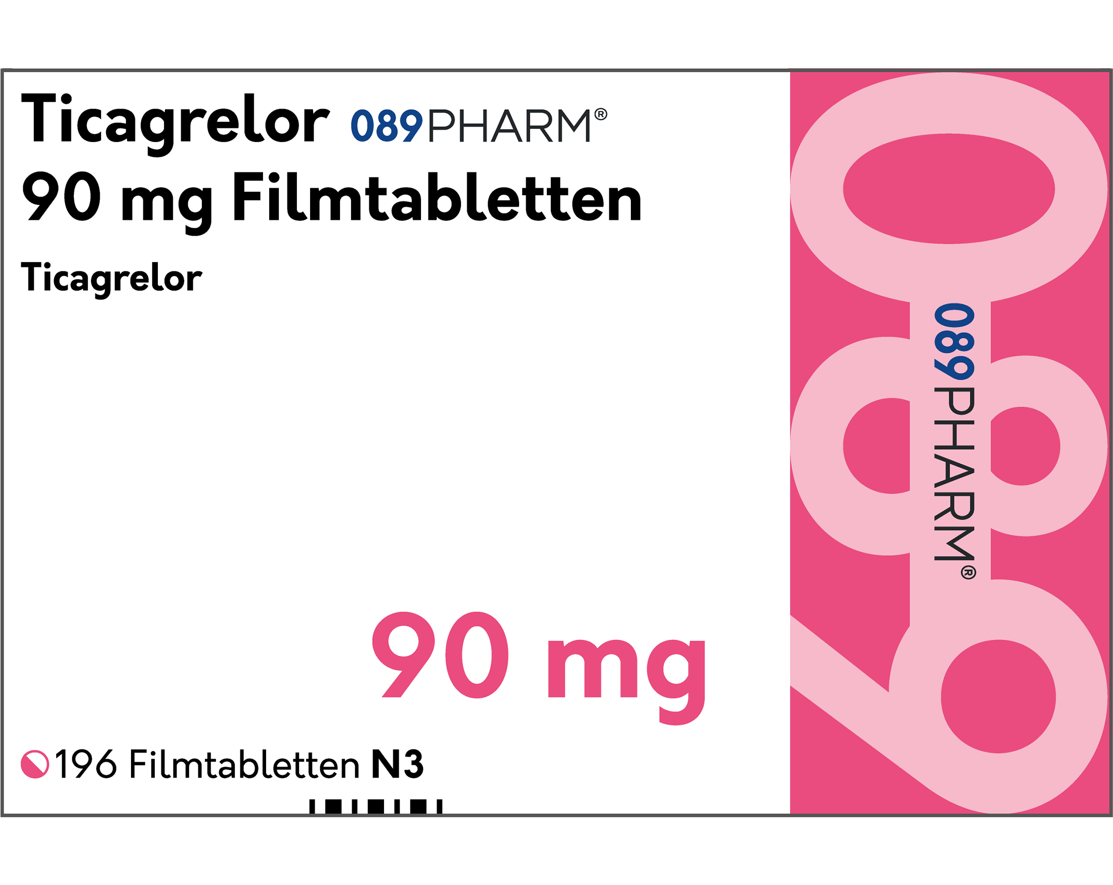 Ticagrelor Spirig HC 90 mg, Filmtabletten