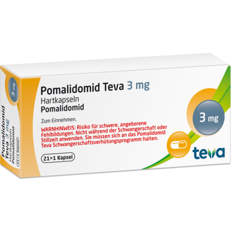 Pomalidomid-Teva Mepha 3 mg, Hartkapseln