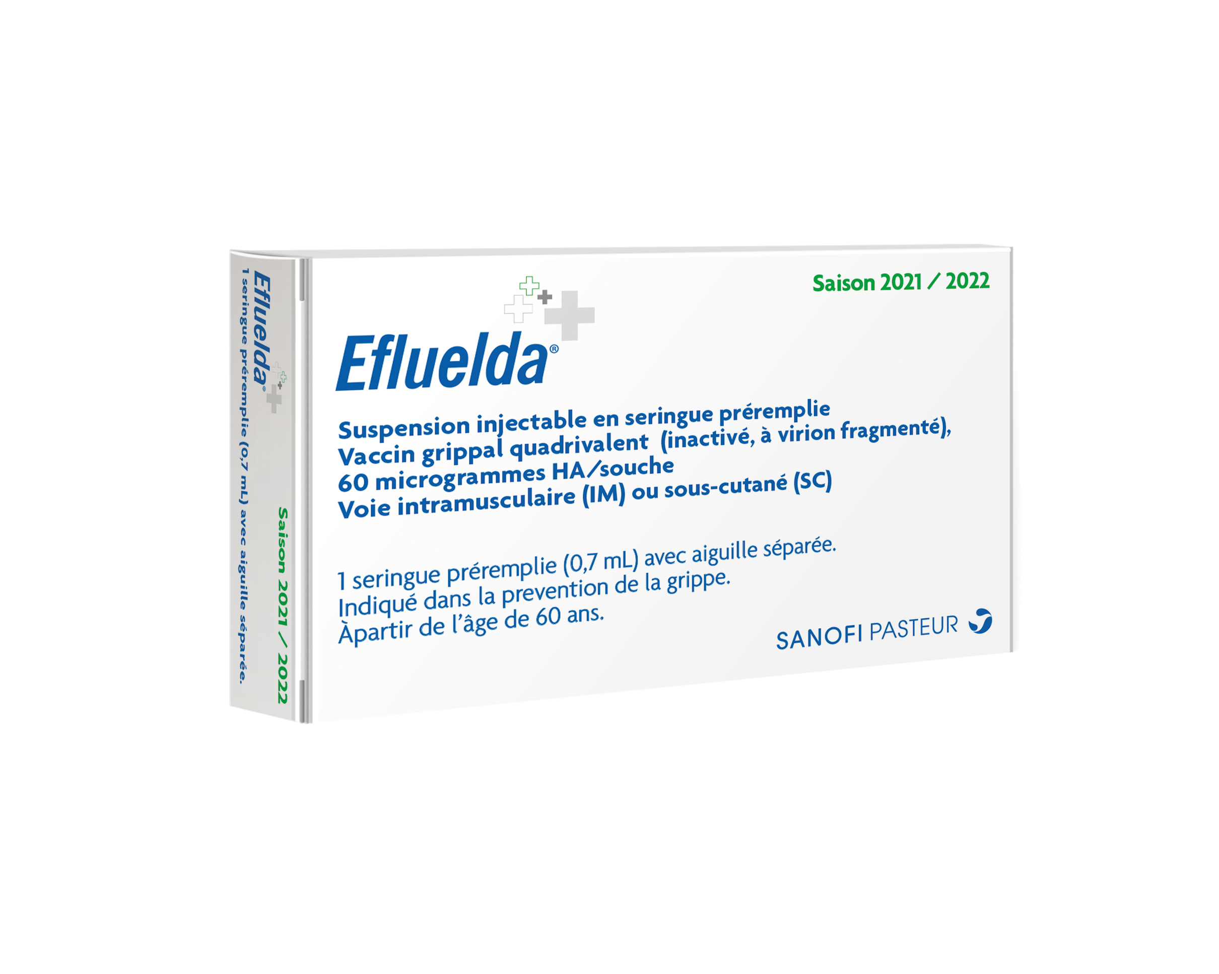 Efluelda TIV 0.5 mL, suspension injectable en seringue pré-remplie