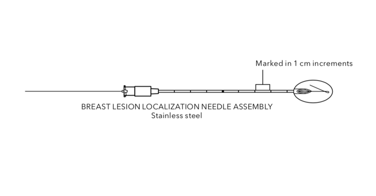Kopans Modified Breast Lesion Localization Needle, 1 Each