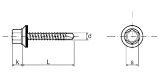 4.0 X 17 SELF DRILL VAR SCREW